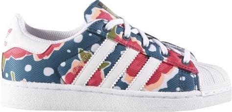 adidas superstar bloemenprint blauw|Adidas Blue Superstar Shoes .